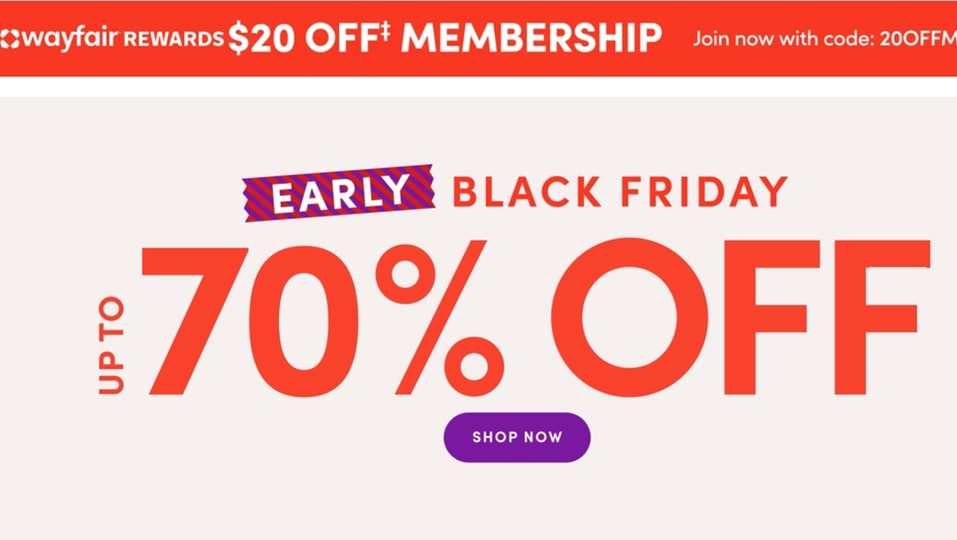 Way fair Black Friday Deals